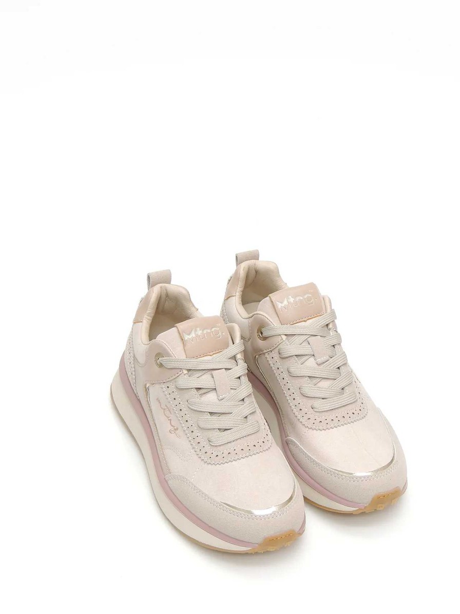 Mujer MUSTANG | Sneakers Mustang 60369 Polipiel Oro