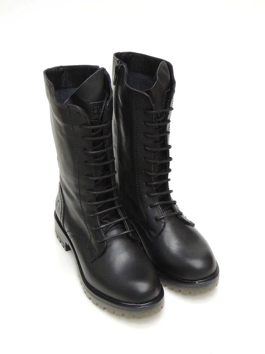 Mujer CORONEL TAPIOCCA | Botas Militares Coronel Tapiocca C1300-11 Piel Negro