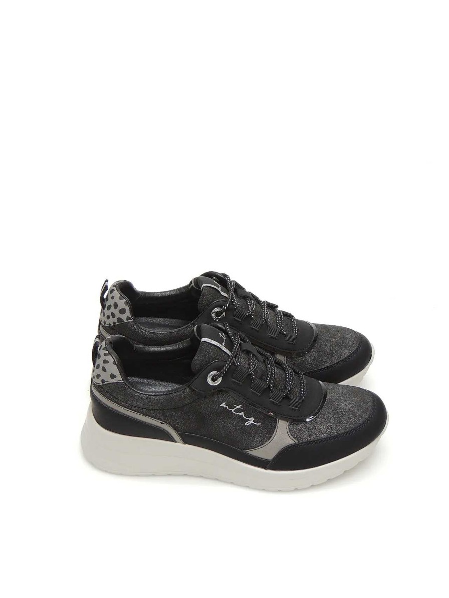 Mujer MUSTANG | Sneakers Mustang 60364 Polipiel Negro