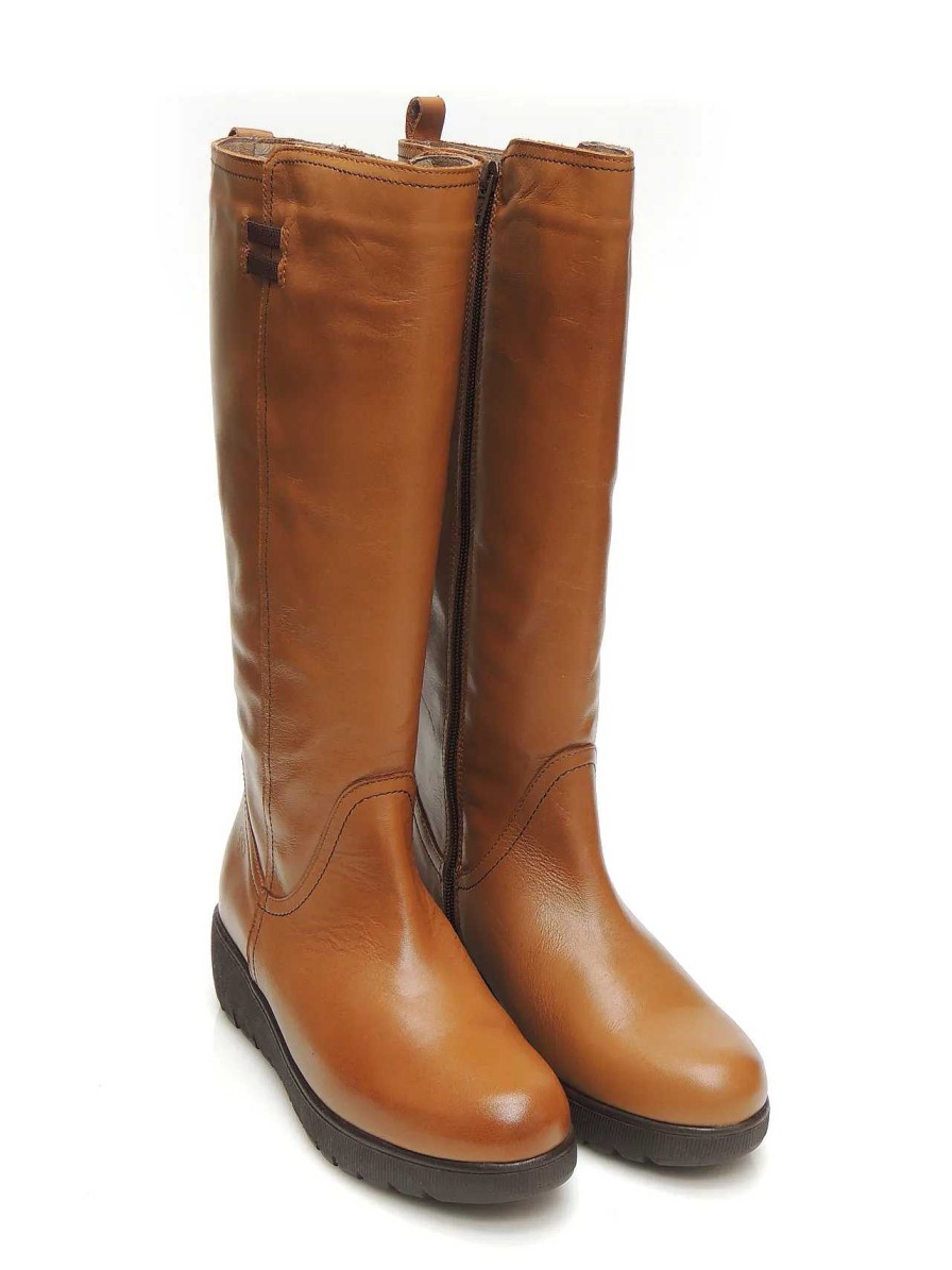 Mujer YOKONO | Botas Cana Alta Yokono Atenas-031 Piel Marron