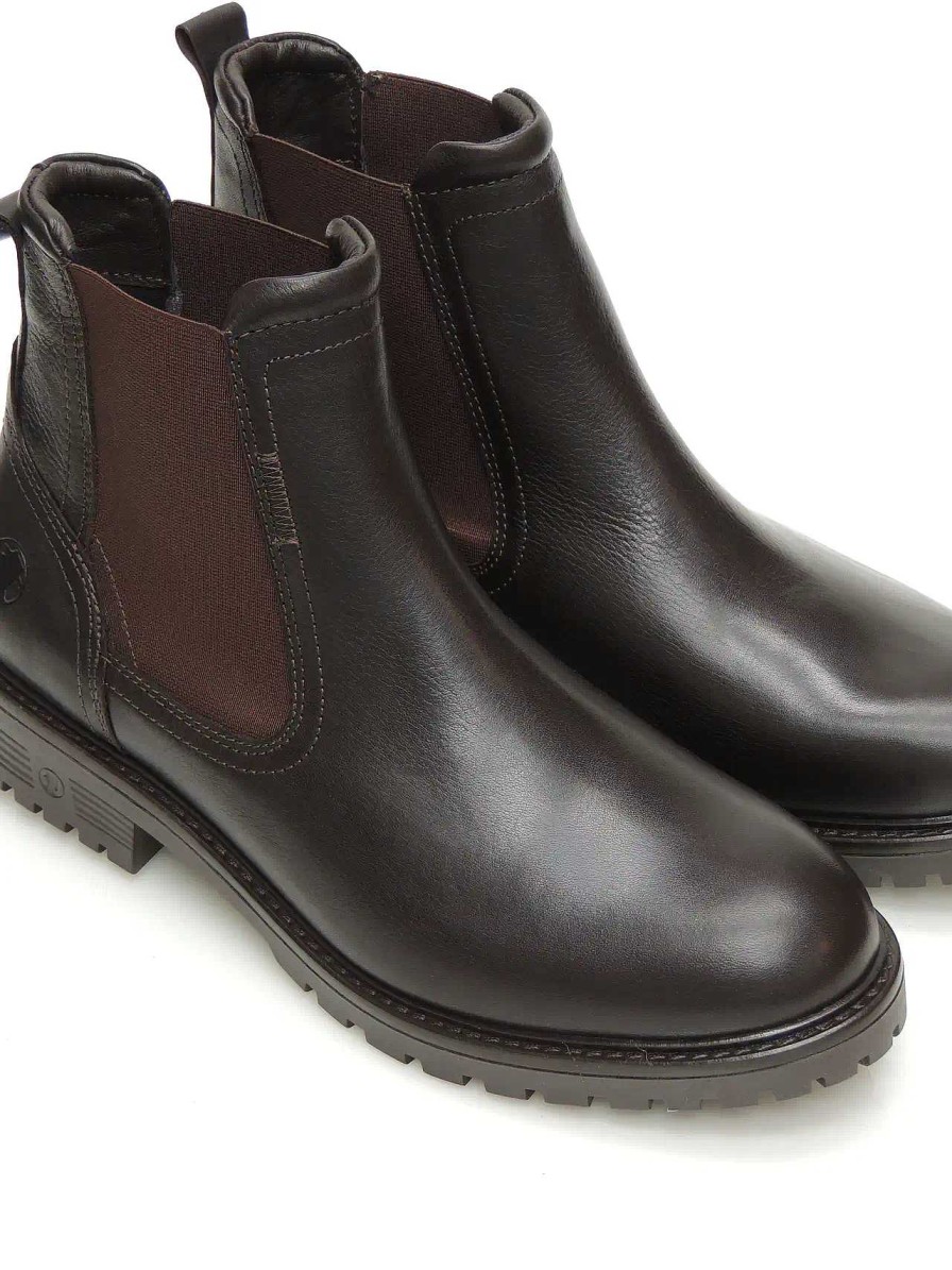 Hombre CORONEL TAPIOCCA | Botines Chelsea Coronel Tapiocca C2322-18 Piel Marron