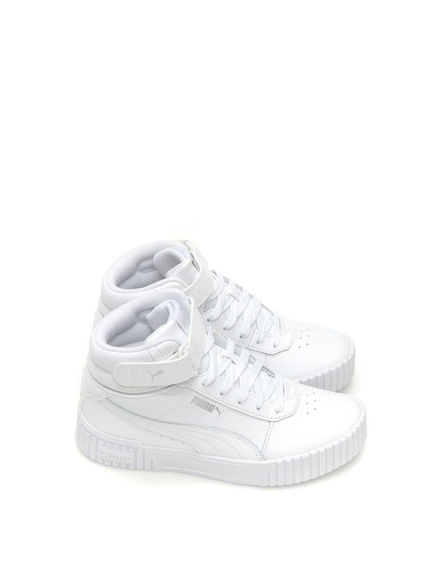 Mujer PUMA | Sneakers Puma 395851 Polipiel Blanco