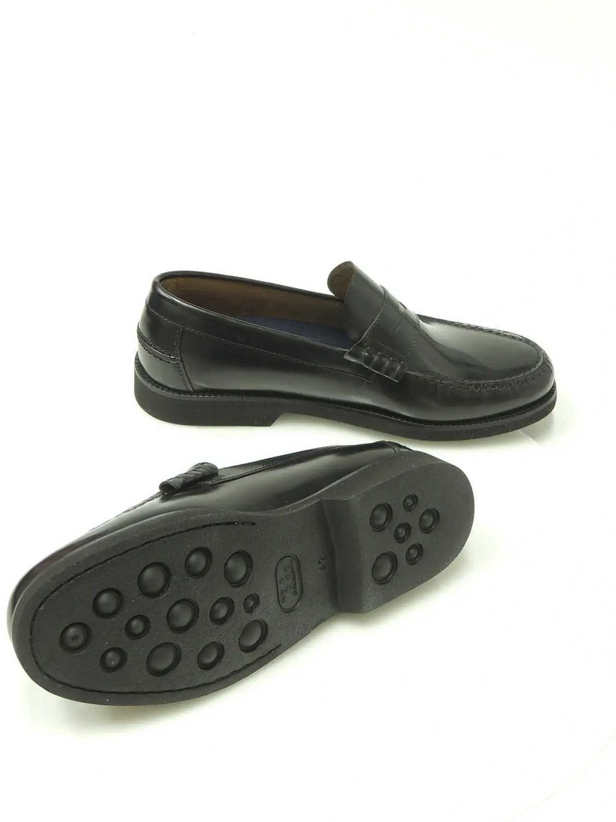 Hombre FLUCHOS | Mocasines Castellanos Fluchos 0047 Piel Negro