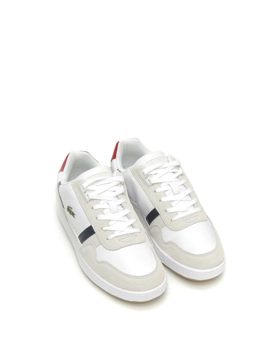 Hombre LACOSTE | Sneakers Lacoste T-Clip Piel Marino