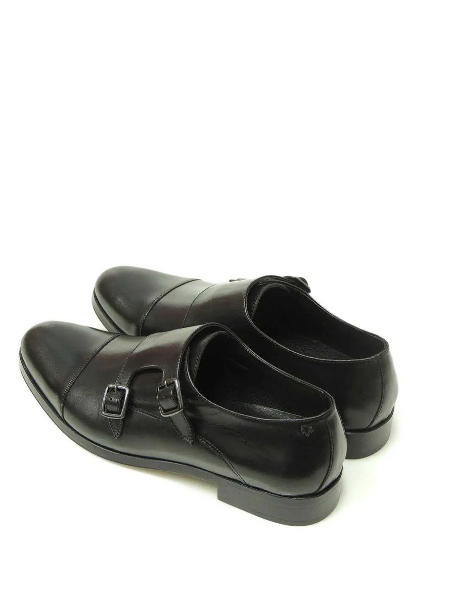 Hombre MARTINELLI | Zapatos Monk Martinelli 1492-2632 Piel Negro