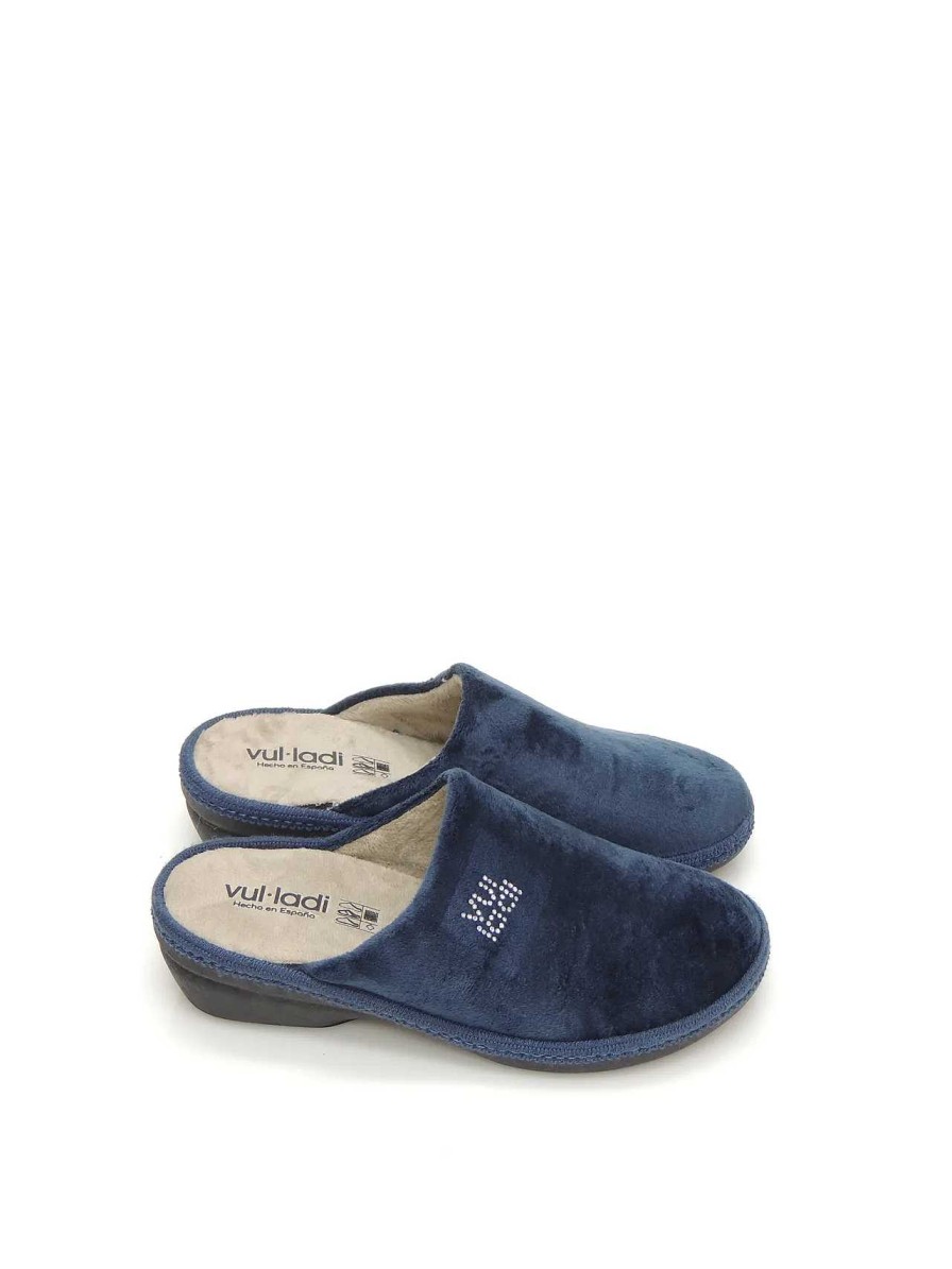 Mujer VULLADI | Zapatillas Estar En Casa Vulladi 5953-140 Textil Marino