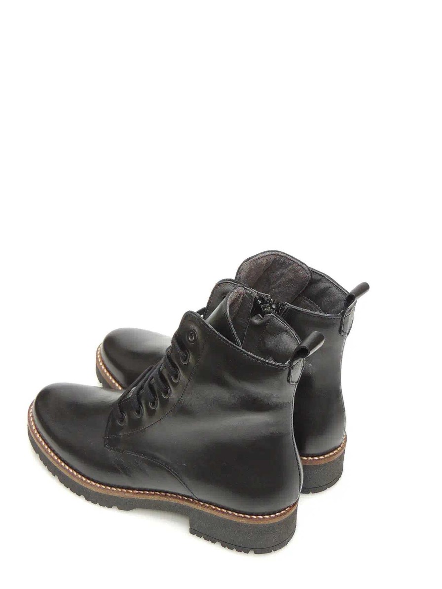 Mujer PITILLOS | Botas Militares Pitillos 5375 Piel Negro