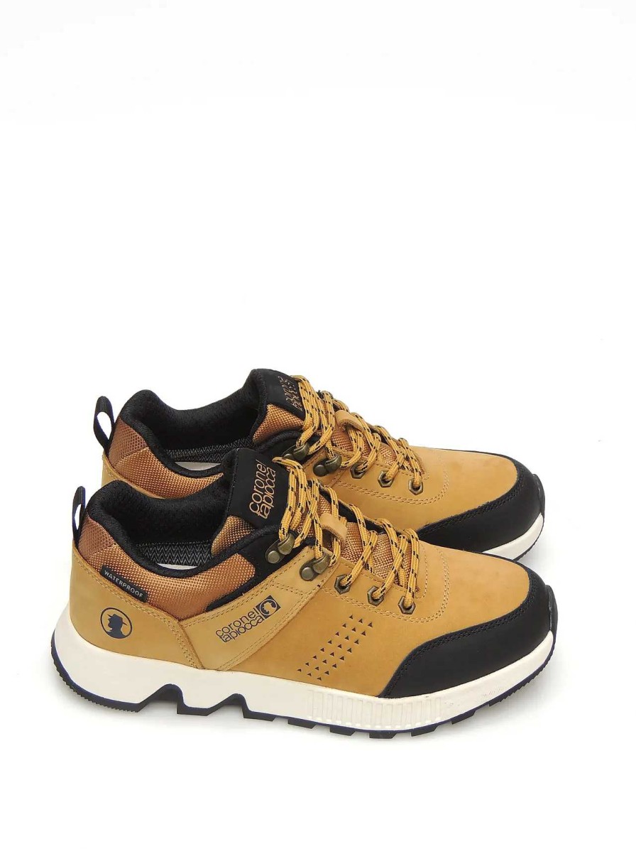 Hombre CORONEL TAPIOCCA | Sneakers Coronel Tapiocca T519-26 Nobuk Mostaza