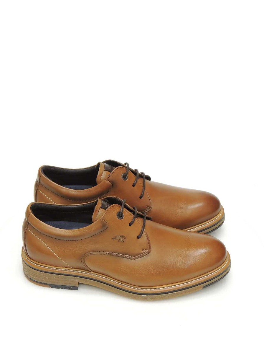 Hombre FLUCHOS | Zapatos Blucher Fluchos F1815 Piel Camel