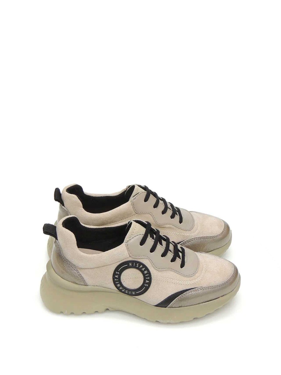 Mujer HISPANITAS | Sneakers Hispanitas Hi233034 Piel Taupe