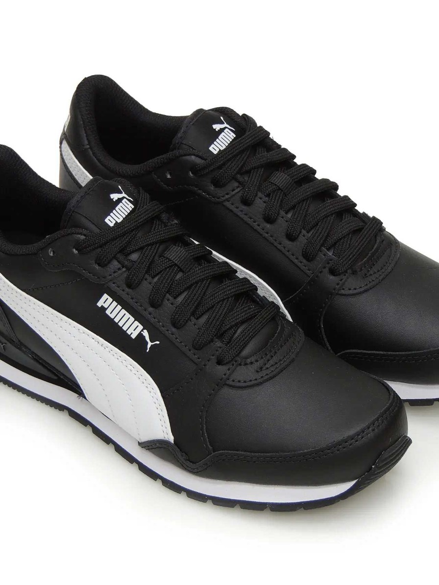 Hombre PUMA | Sneakers Puma 384855 Polipiel Negro