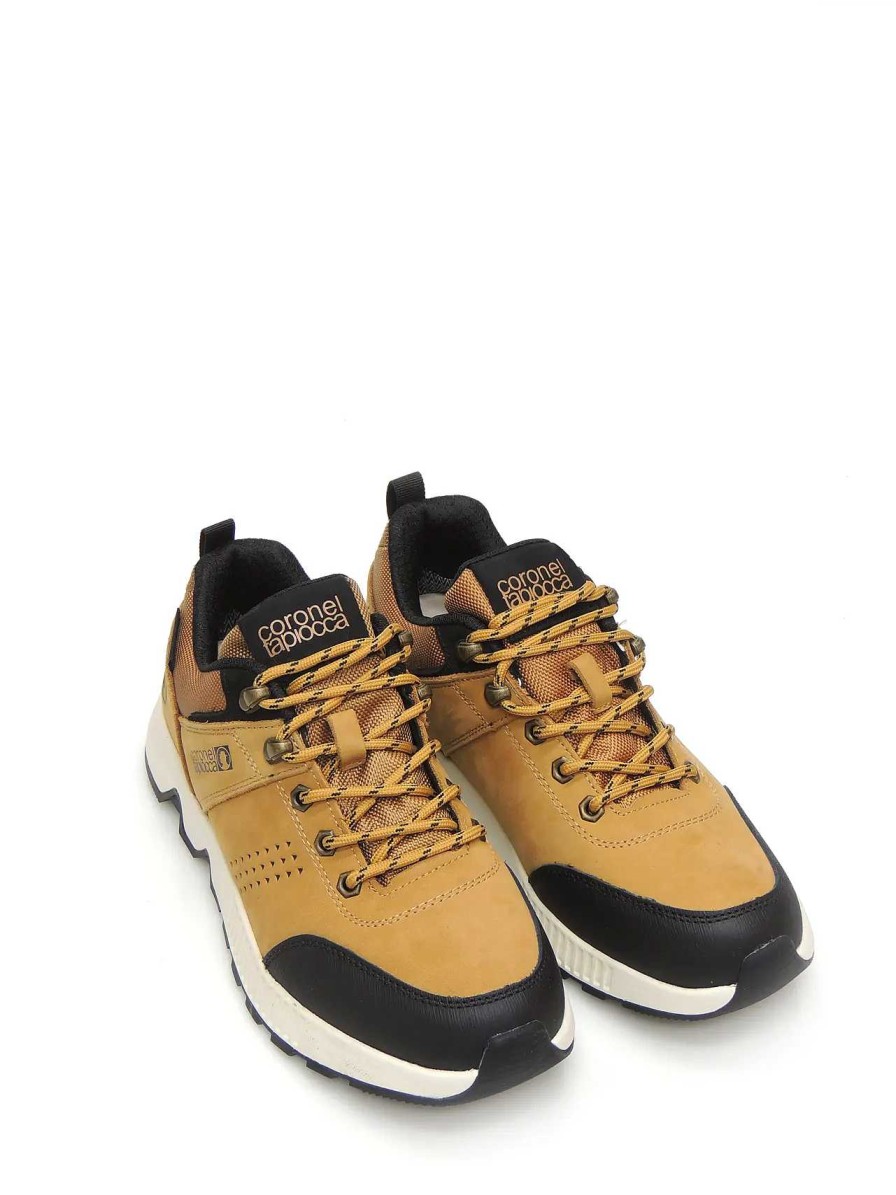 Hombre CORONEL TAPIOCCA | Sneakers Coronel Tapiocca T519-26 Nobuk Mostaza