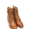 Mujer PIKOLINOS | Botas Militares Pikolinos W7H-8510 Piel Marron