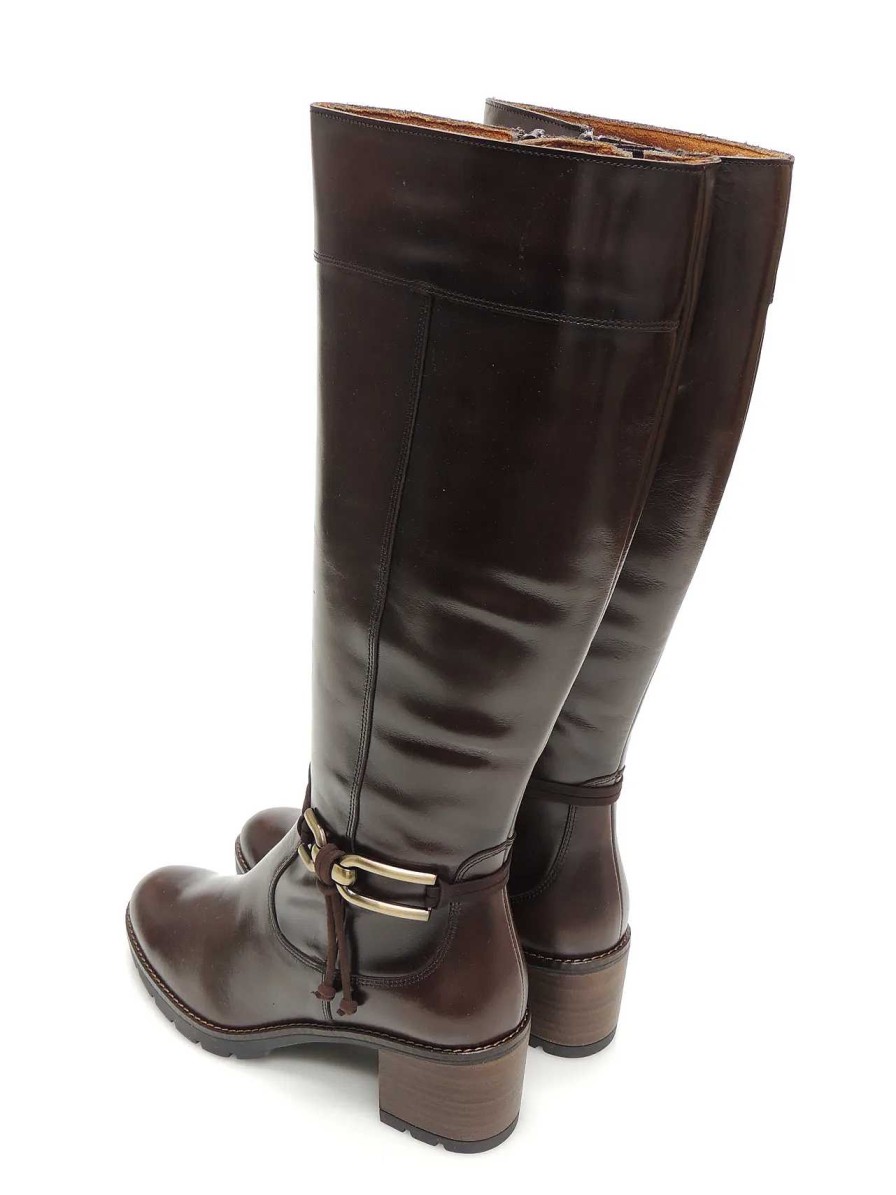 Mujer DESIREE | Botas Cana Alta Desiree Rosy 21 Piel Marron