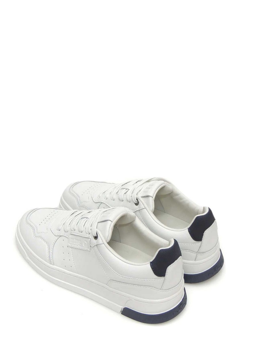 Hombre MUSTANG | Sneakers Mustang 84432 Polipiel Blanco